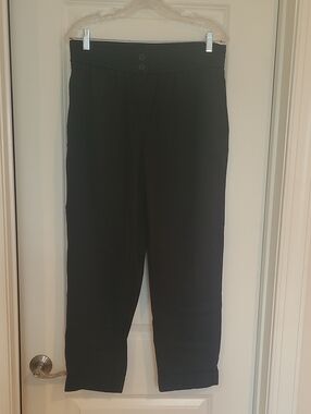 LOFT Outlet Black Straight-Leg Pants